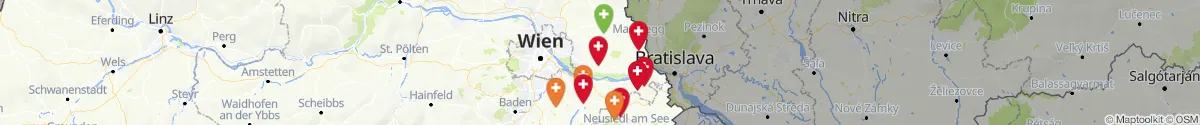 Map view for Pharmacies emergency services nearby Berg (Bruck an der Leitha, Niederösterreich)